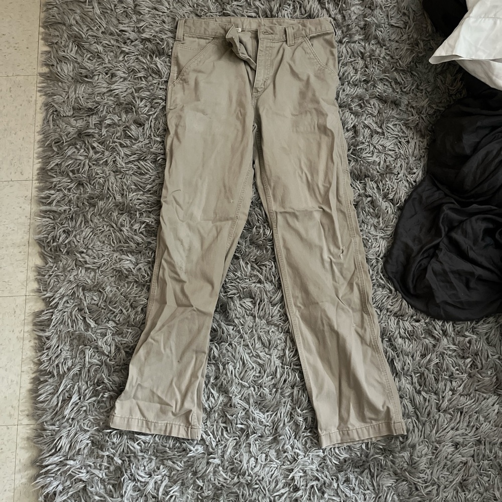 Carhartt Tan Chinos Classic Straight-Leg